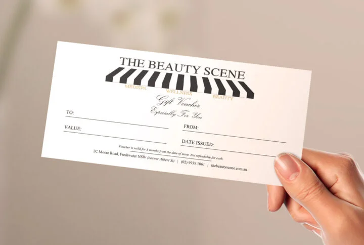 The beauty scene gift voucher 